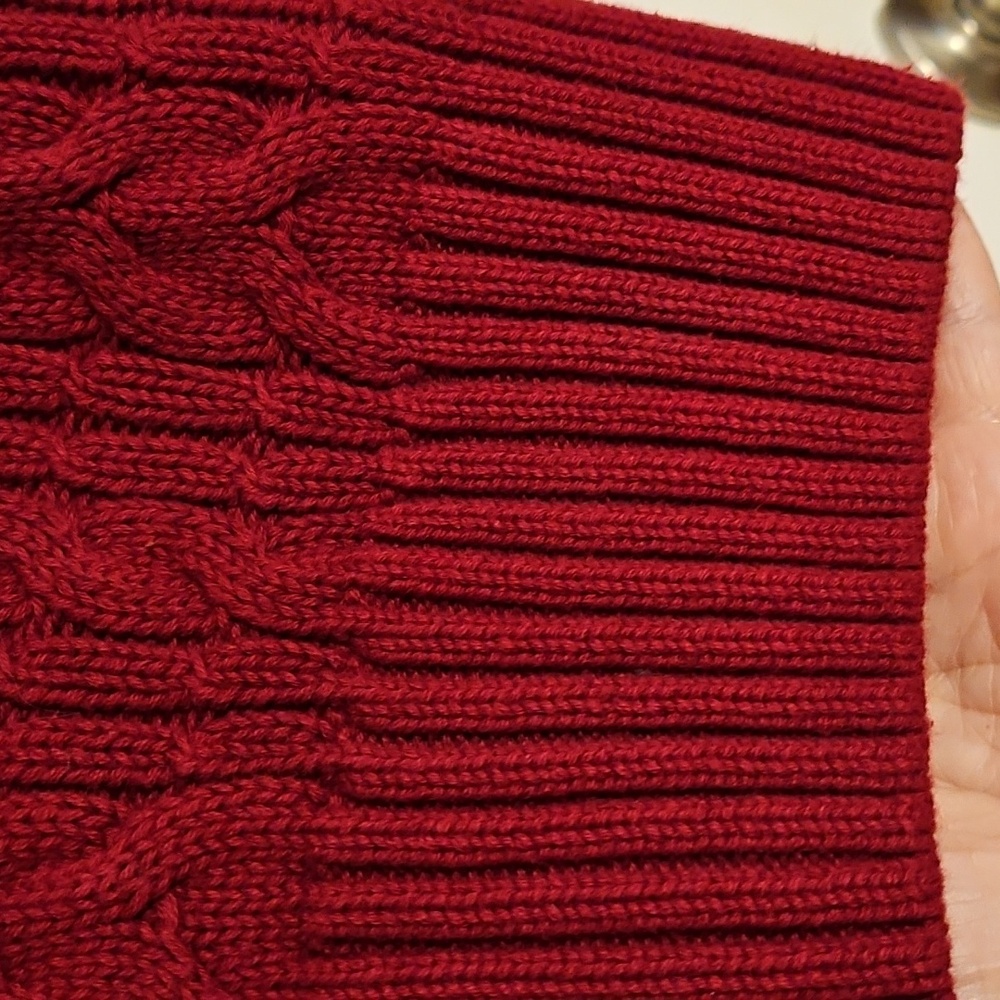 JEANNE PIERRE Maroon Cowl Neck Sweater - Picture 7 of 11